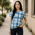 Indigo Shibori Tie-Dyed T-Shirt