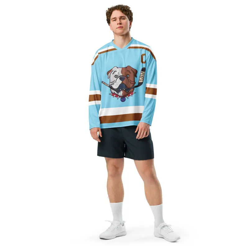 Sudbury Blueberry Bulldogs Fan Hockey Sweater Jersey