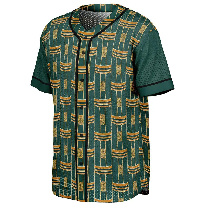 Royal Colors Israelite Baseball Jersey - Hebrew Heritage Button-Down Sports Shirt