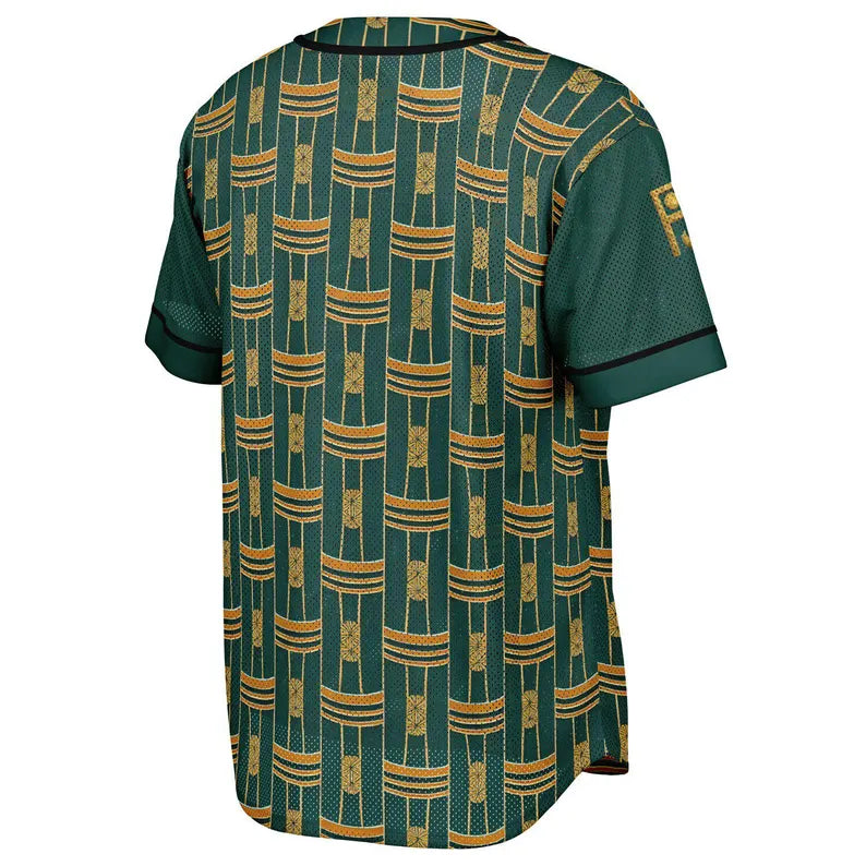 Royal Colors Israelite Baseball Jersey - Hebrew Heritage Button-Down Sports Shirt