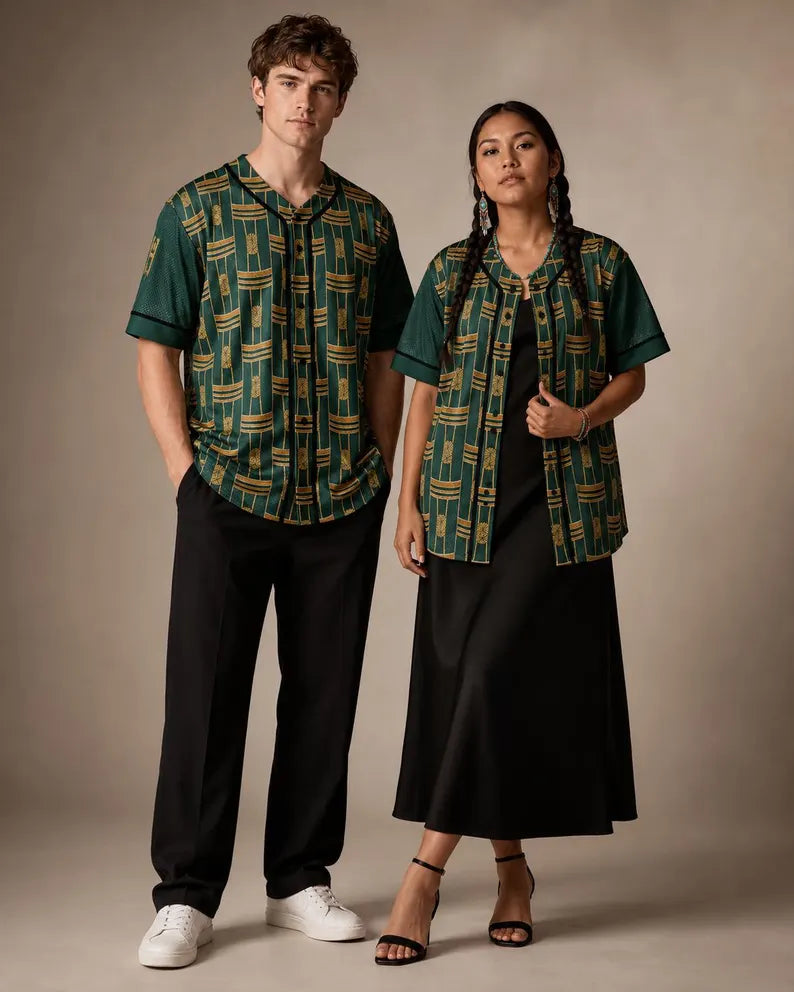 Royal Colors Israelite Baseball Jersey - Hebrew Heritage Button-Down Sports Shirt